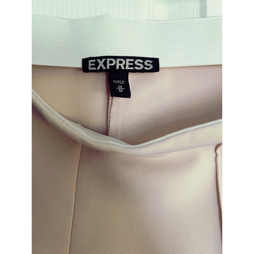 Medium Express Light Pink Nylon/Polyester Dress P… - image 3